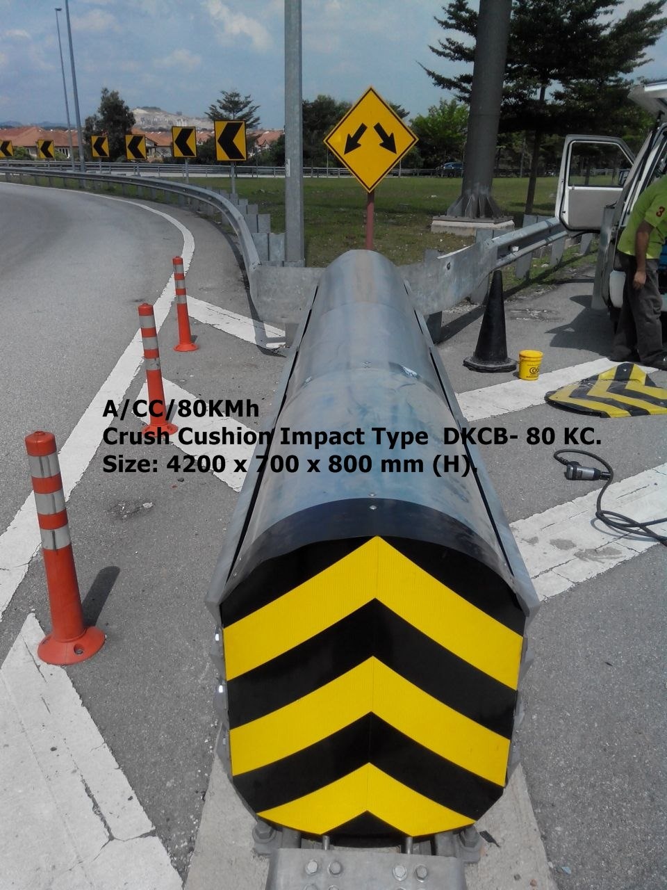 CRASH CUSHION 80 KM/J